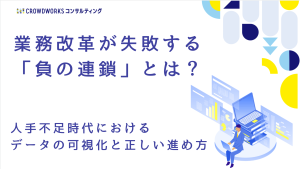 業務改革（BPR）が失敗する「負の連鎖」とは？人手不足時代におけるデータの可視化と正しい進め方